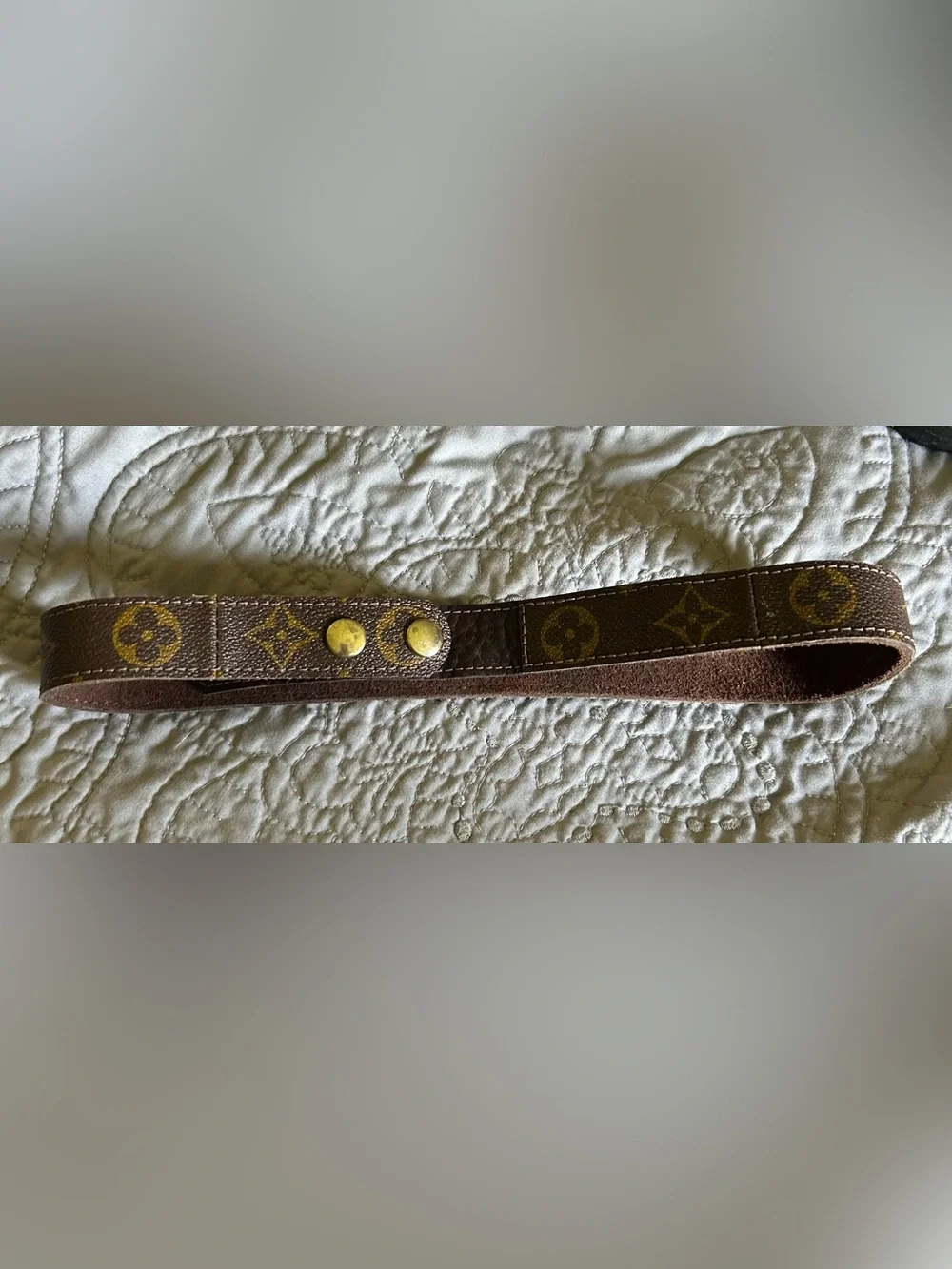 Louis Vuitton Brown Monogram Pet Collar/Leash Loop